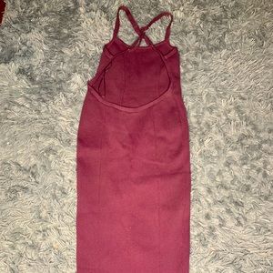 Plum dinner dress